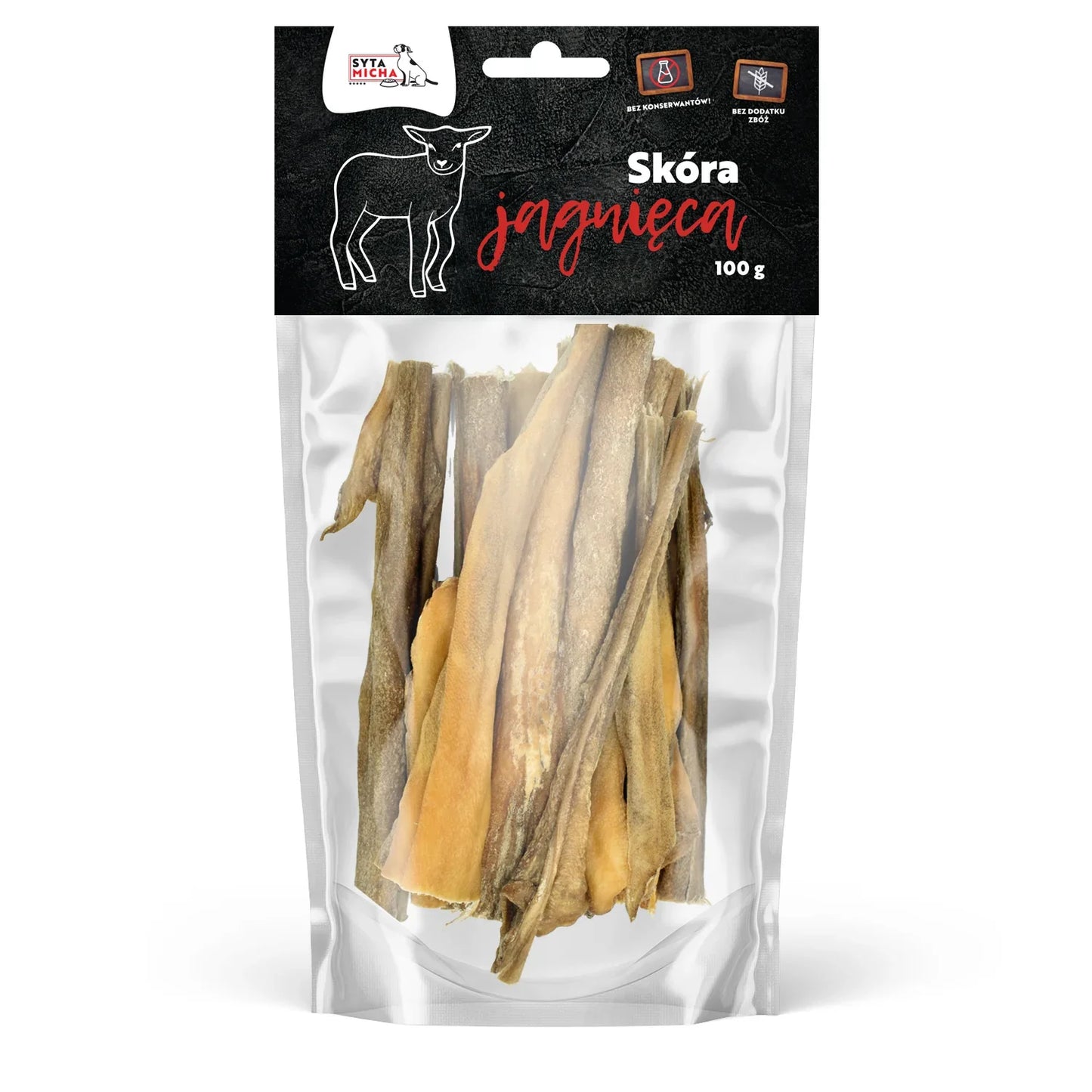 Syta Micha szárított báránybőr rágcsa - Hipoallergén - 100gr