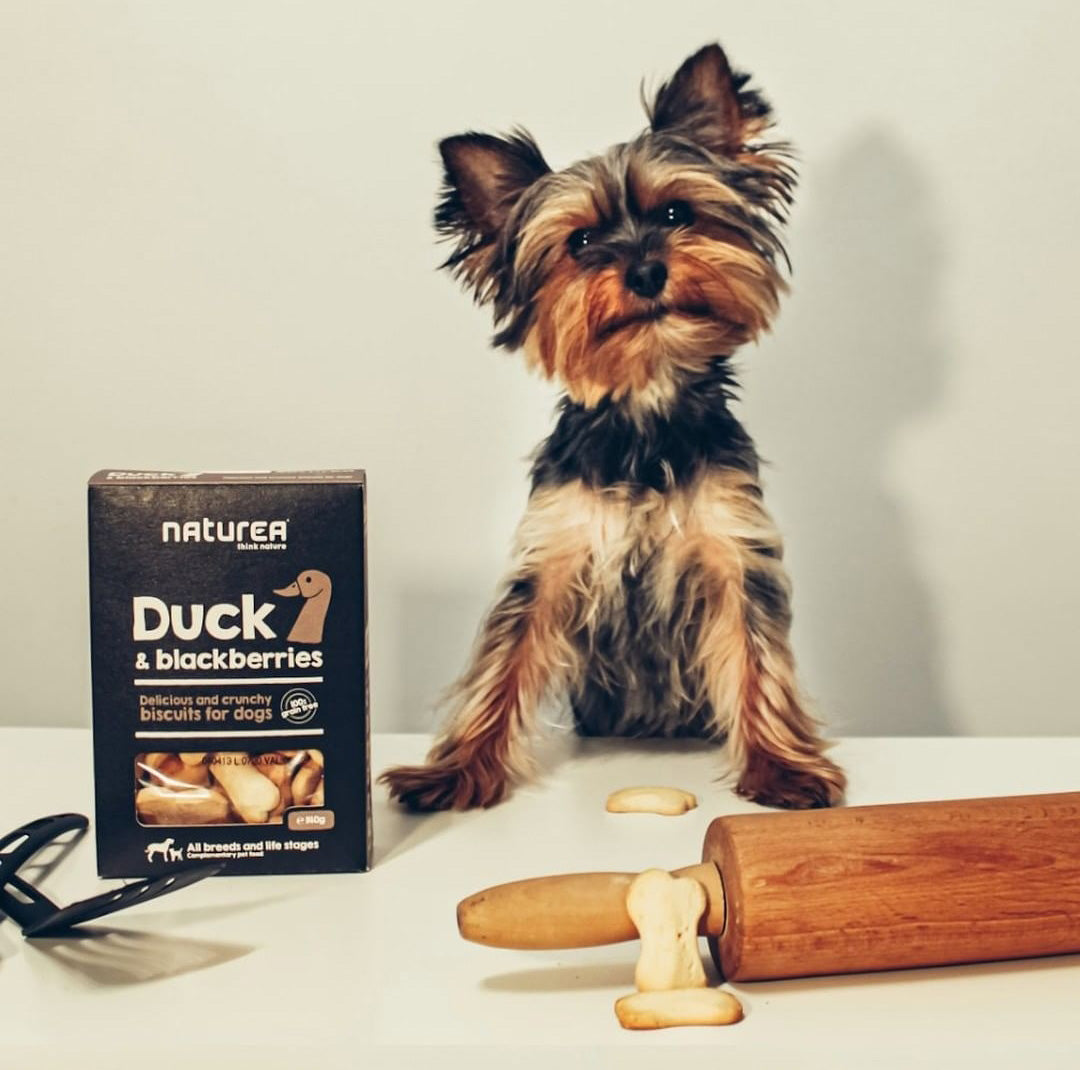 Naturea Biscuit Kacsahús & Szeder Keksz Kutyáknak - 8db