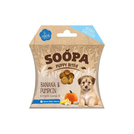 Soopa Healthy Bites - Kölyökkutyáknak- banán és sütőtök - 50gr