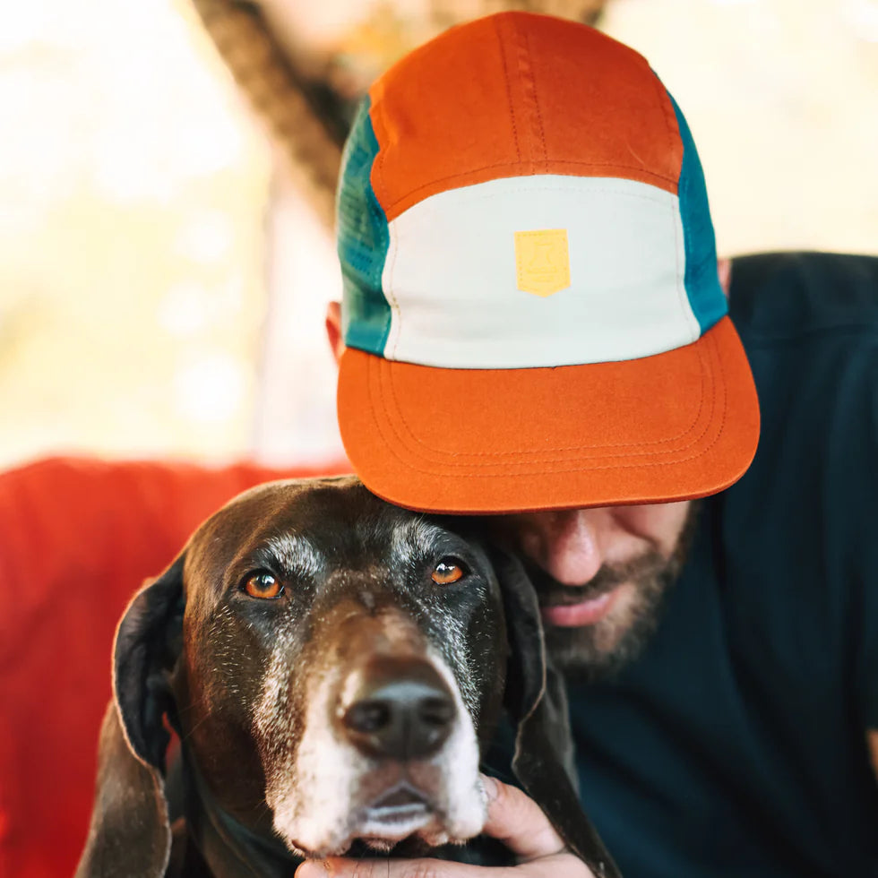 Alpha 360 Tech Cap Terracotta mix kutyás baseball sapka – viselés közben