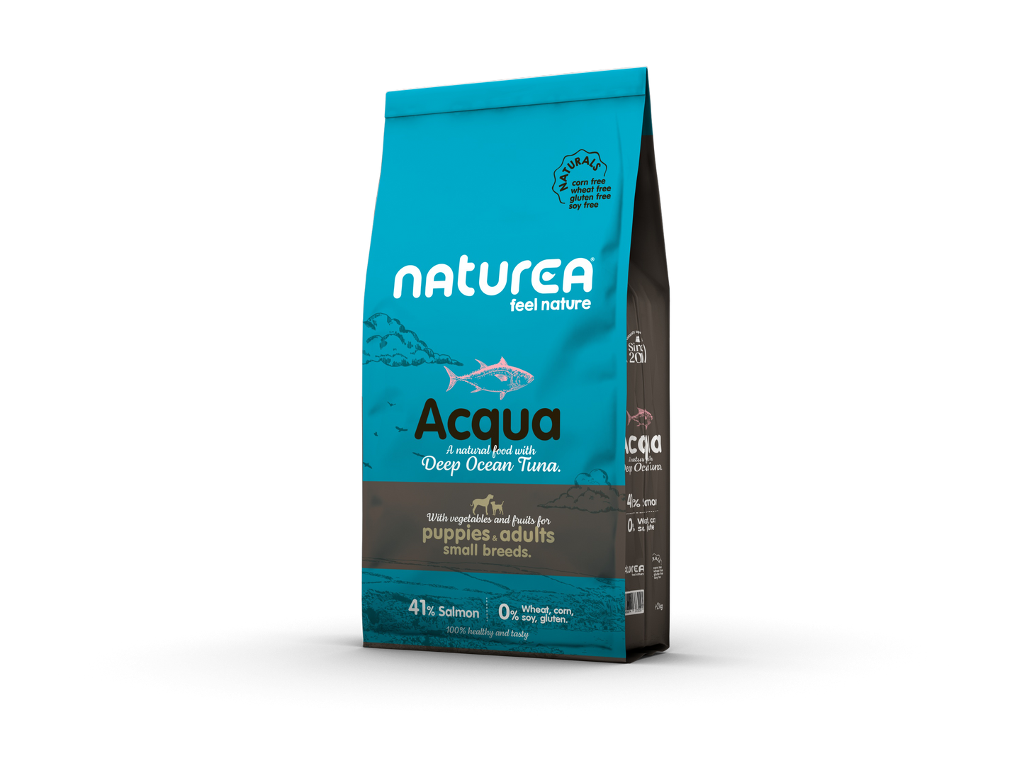 Naturea Naturals ACQUA Deep Ocean Tuna Small Breed - Tonhalas Száraztáp Kistestű kölyök és felnőtt Kutyáknak - Kóstoló csomag - 100gr