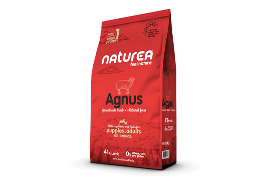 Naturea Naturals Agnus Grassland bárányhúsos kutyatáp csomagolás