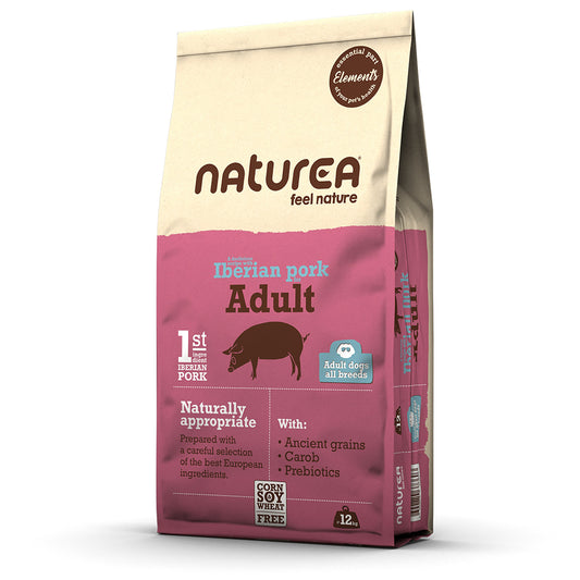 Naturea Elements Iberian Pork kutyatáp 2 kg-os kiszerelés – természetes, ibériai sertéshús alapú eledel