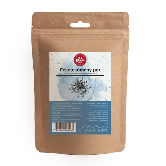 100% feketeköménymagpor - természetes immunerősítő, segít az élősködők elleni védekezésben
