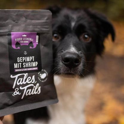 Tales & Tails jutalomfalat kutyáknak - tőkehal garnélával- 70gr