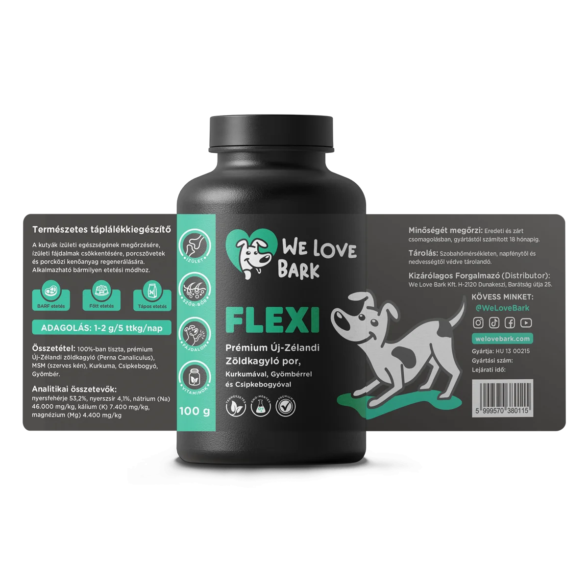 Flexi- Új Zélandi zöldkagyló kurkumával, gyömbérrel és csipkebogyóval