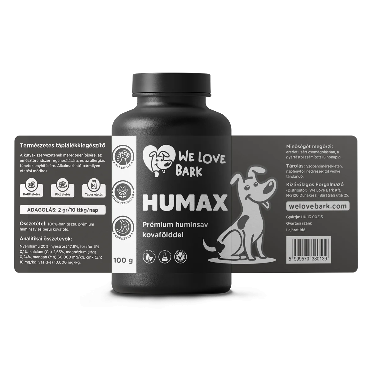 Humin Plusz Prémium huminsav, perui kovafölddel