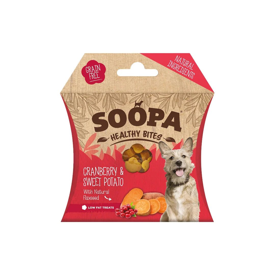 Soopa Healthy Bites - vörösáfonya és édesburgonya - 50gr