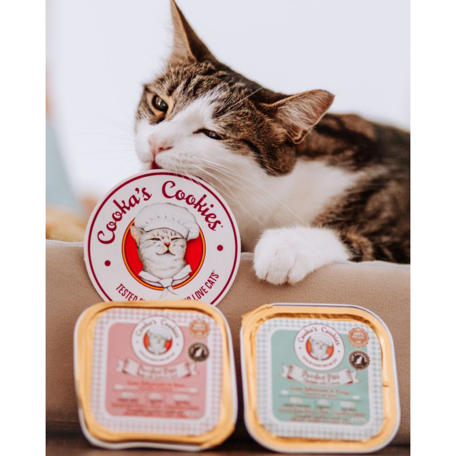 Cooka's marhás nedvestáp macskáknak lazacolajjal 100g