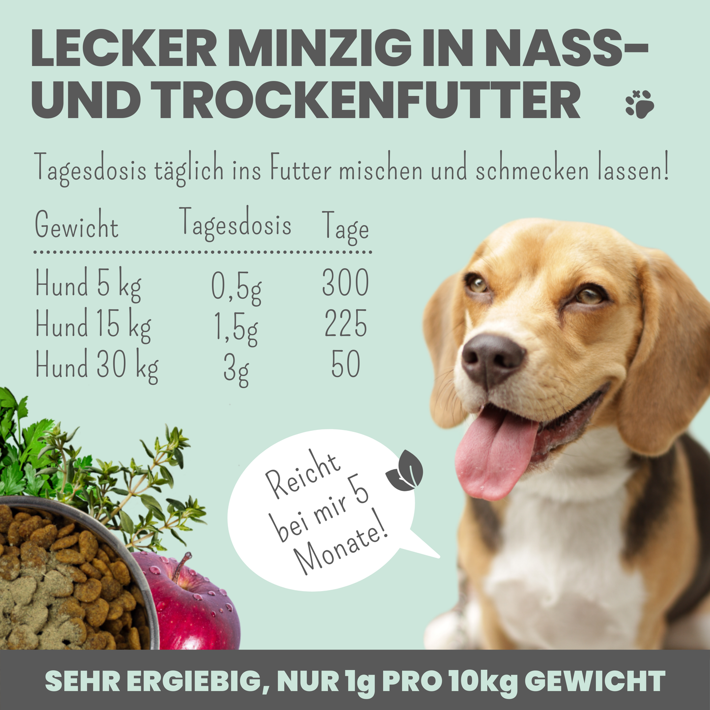 Noms+ Dentalmix természetes fogápoló por kutyáknak adagolási útmutató