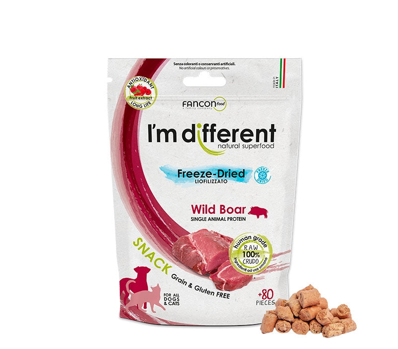 Fagyasztva szárított vaddisznó tréning snack - I'm different
