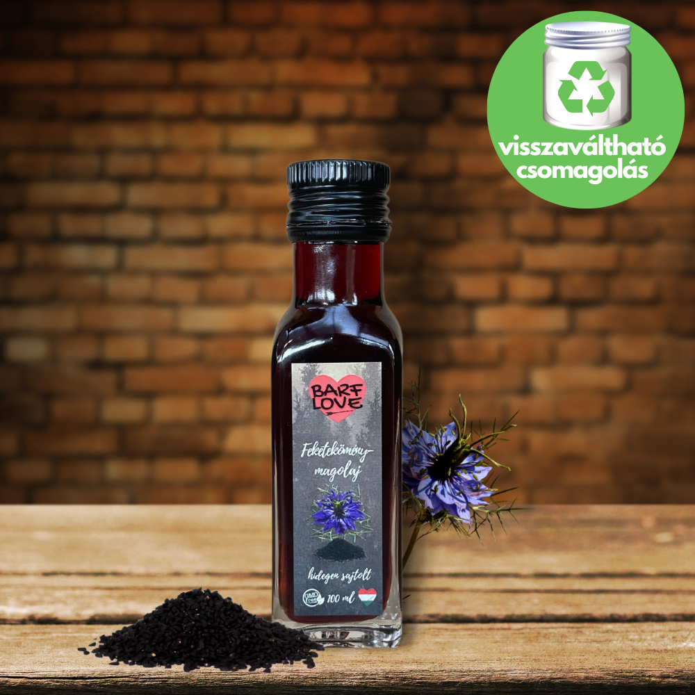 BARF LOVE - Feketekömény magolaj kutyáknak és macskáknak - hidegen sajtolt 100 ml