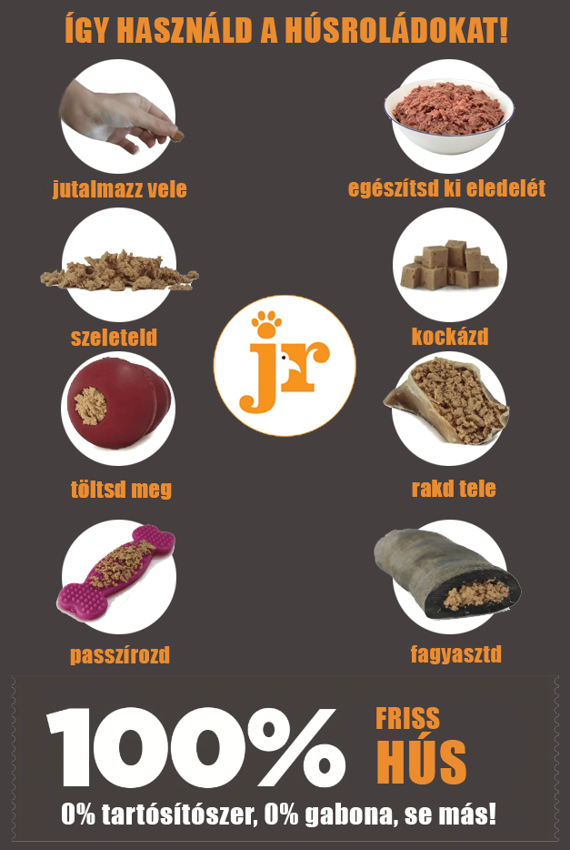 JR Pet Products - 100% nyúl húsrolád