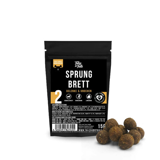 Könnyed Lépés - Funkcionális Jutalomfalat Kutyáknak -  Sprung Brett - 15gr Teszt Csomag