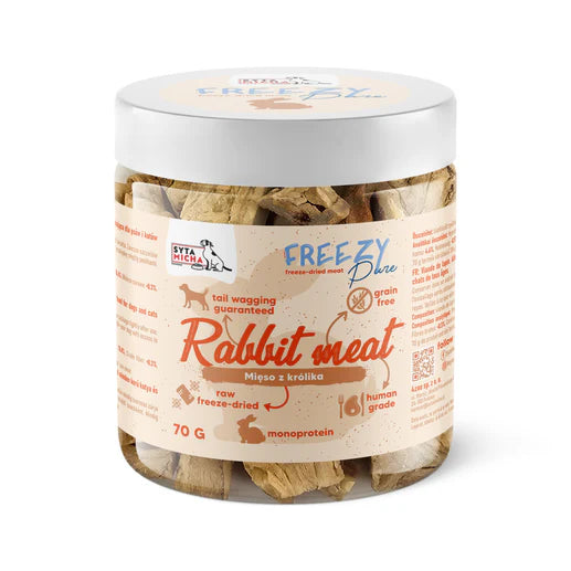 Syta Micha FREEZY Pure fagyasztva szárított nyúlhús jutalomfalat kutyáknak