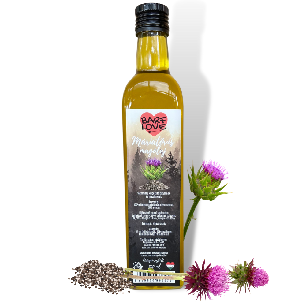Hidegen Sajtolt Máriatövismag Olaj - BARF LOVE