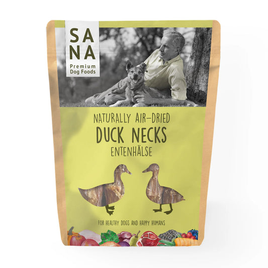 Sana szárított kacsanyak-egészséges rágcsálnivaló kutyáknak