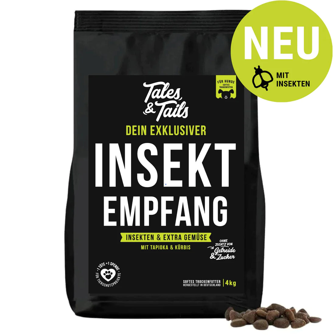 Tales & Tails félnedves táp felnőtt kutyáknak - Rovarfehérje