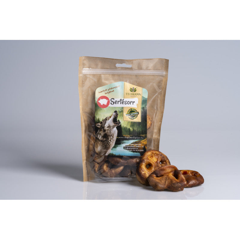 Teomann szárított sertésorr - hosszantartó rágcsa kutyáknak