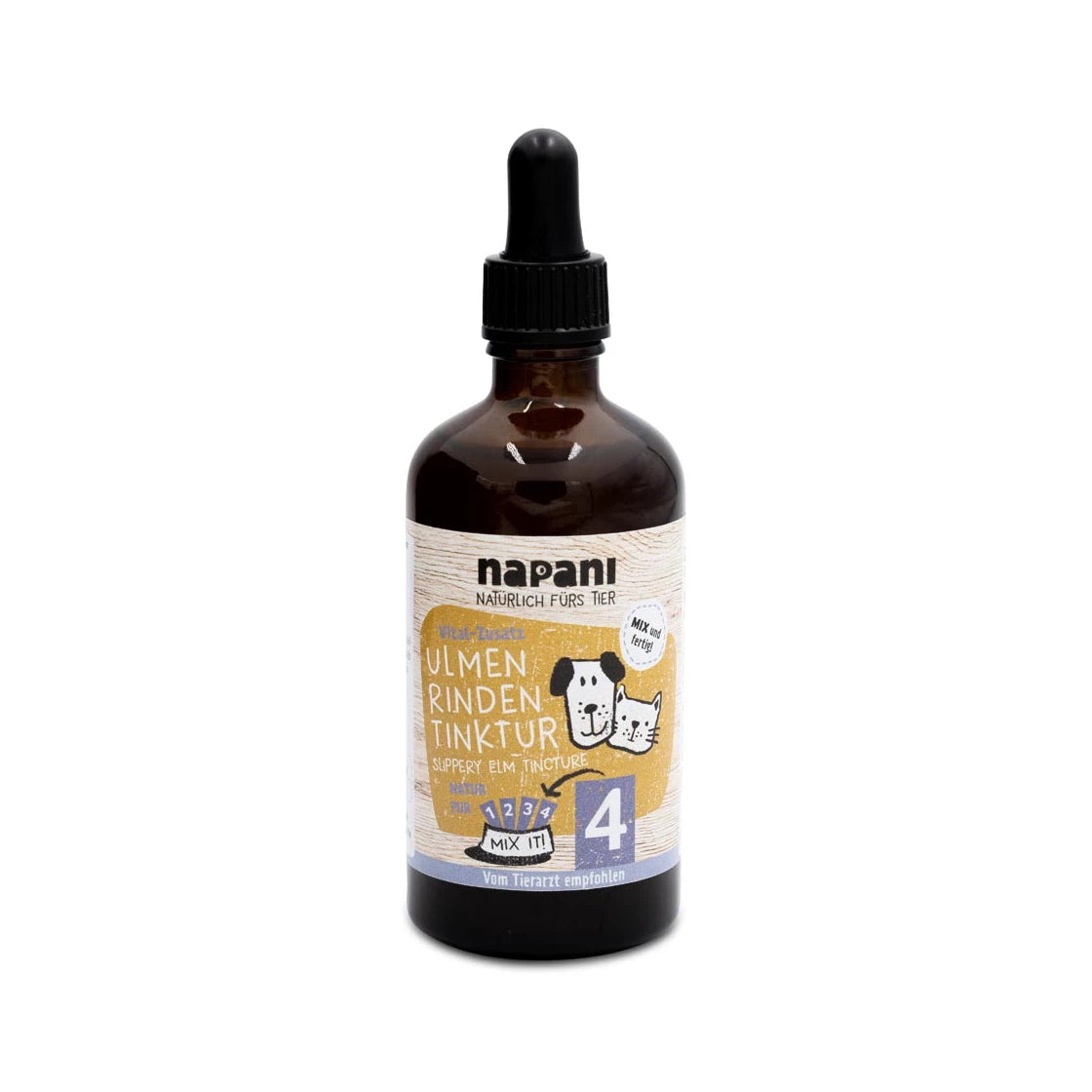 Napani Szilfakéreg tinktúra kutyáknak és macskáknak, gyomor- és bélrendszer támogatására, 100 ml