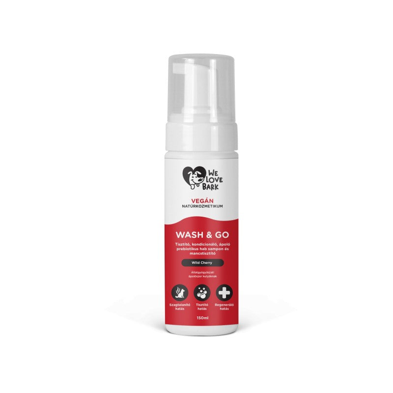 We Love Bark Wash&Go szőrtisztító és kondícionáló hab 150ml - 150ml