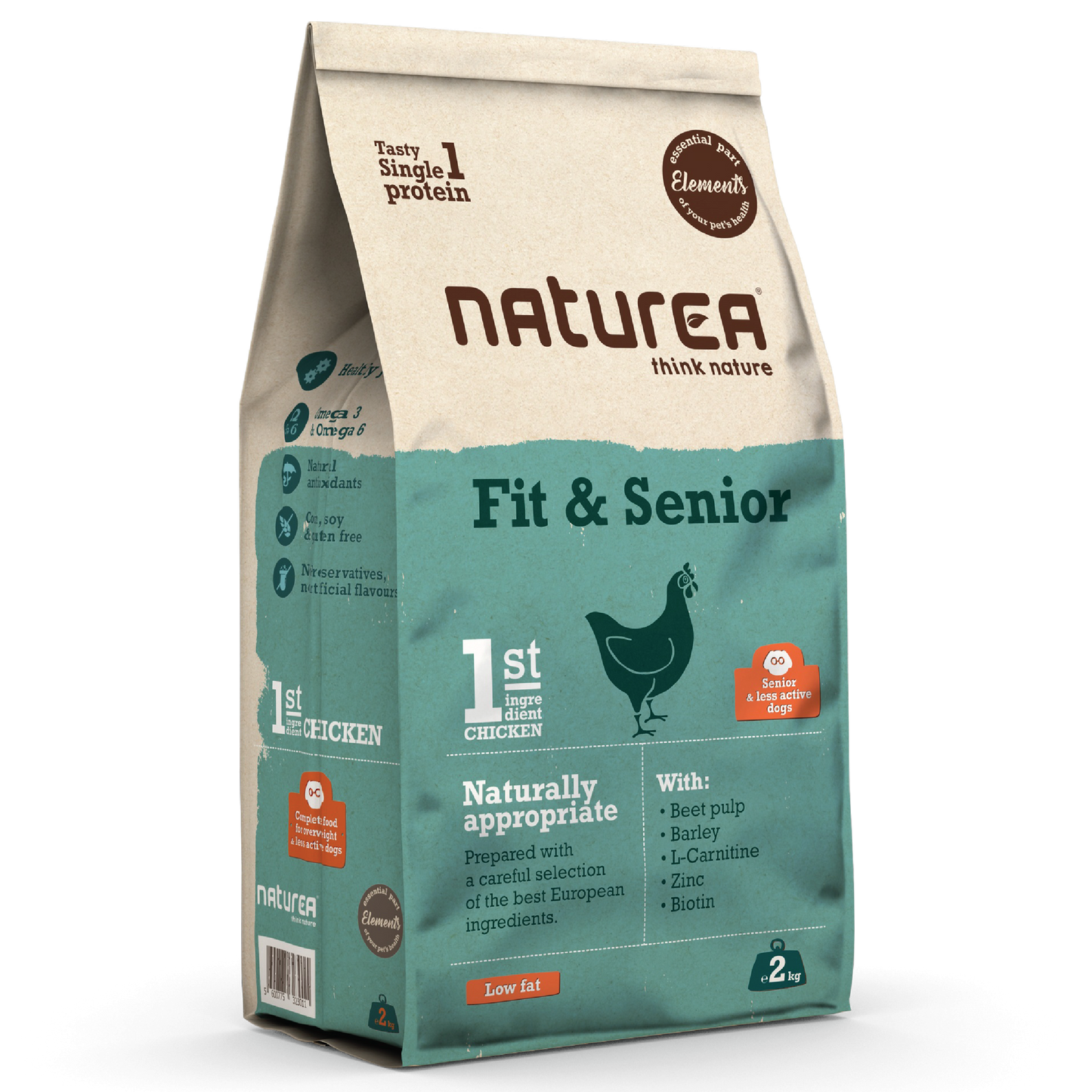 Naturea Elements Fit & Senior Kutyatáp túlsúlyos és idős kutyáknak - Kóstoló csomag 100gr