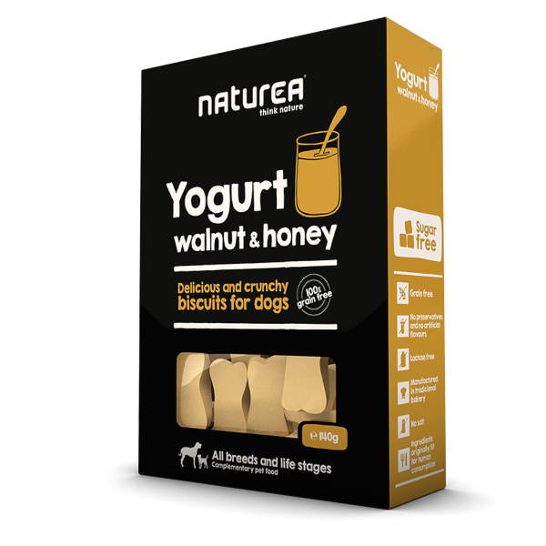 Joghurtos, Diós, Mézes Keksz Kutyáknak