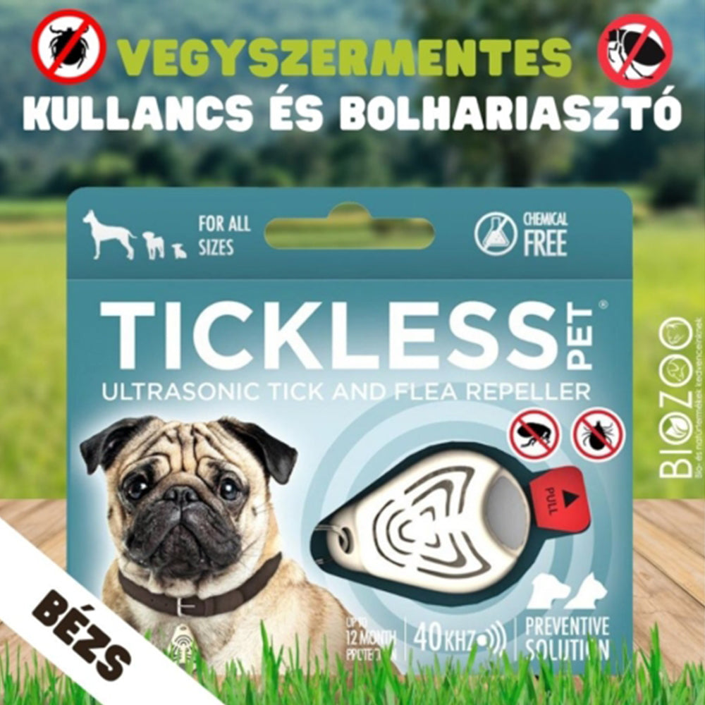 TICKLESS Vegyszermentes ultrahangos kullancs- és bolhariasztó medál