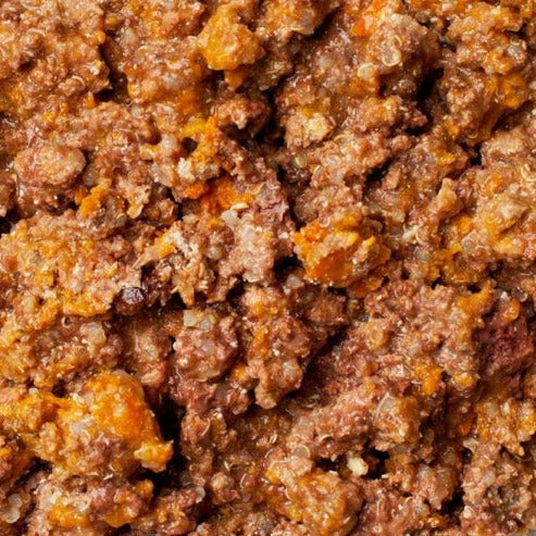 Herrmann's Szarvas és őzhús párolt menü érzékeny emésztésű kutyáknak - bio sütőtök, bio vörösáfonya