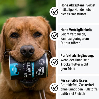 Monoprotein tőkehalas kutyakonzerv 70% tőkehalból