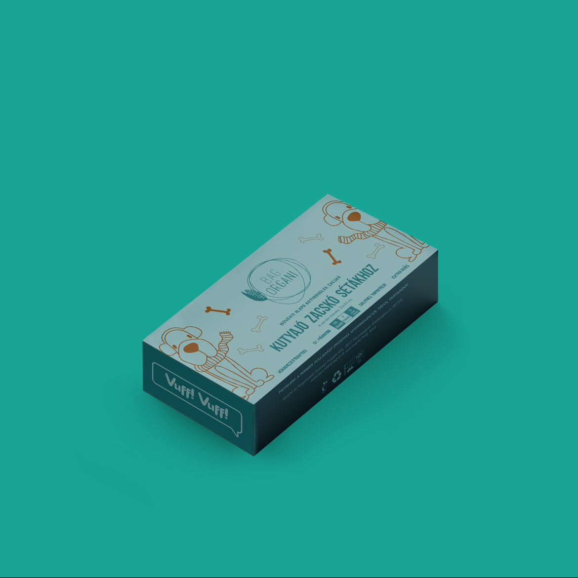 Bagorgani lebomtó kutyakaki zacskó - Menta színben