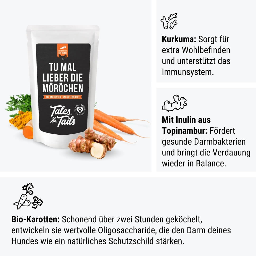 Természetes kutyaemésztést támogató leves – Tales & Tails Moro Soup