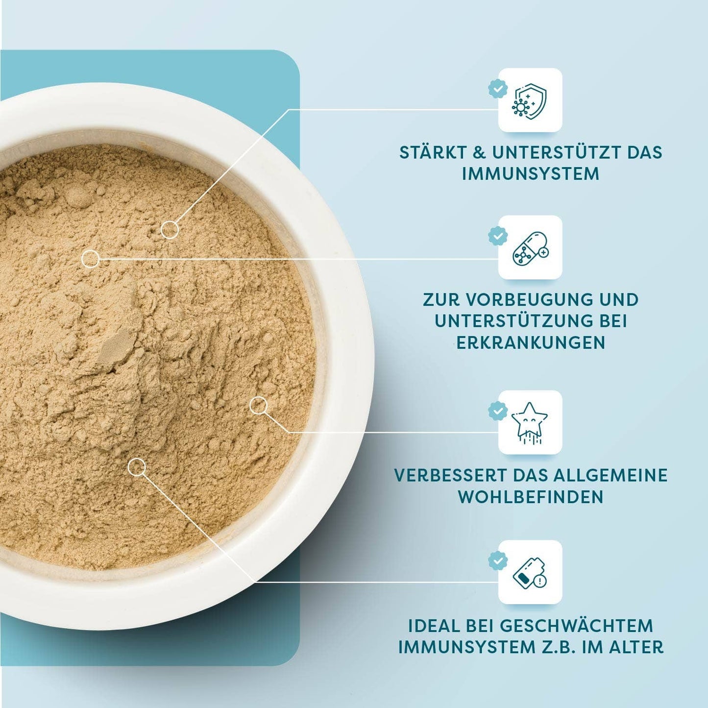 ImmunBooster Dog táplálékkiegészítő kutyáknak por közelről