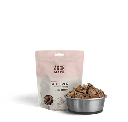 Sund Hundmat fagyasztva szárított kecsemáj jutalomfalat darabok kutyáknak és macskáknak