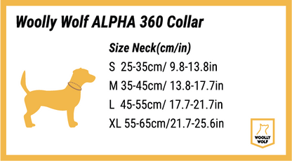 Woolly Wolf Terracocca Mix  kutyanyakörv - méret táblázat