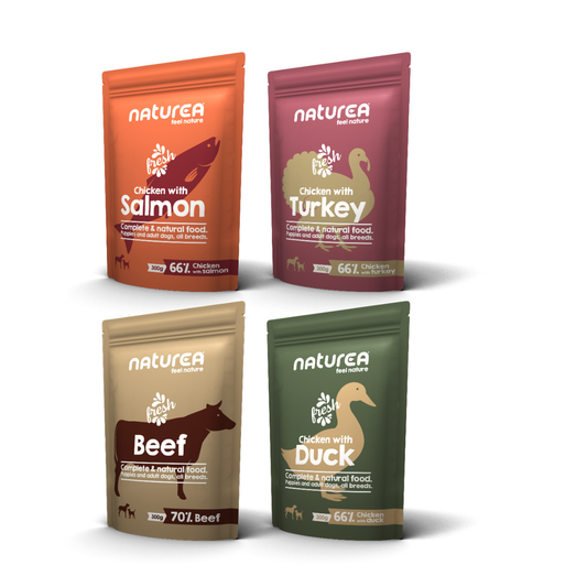 Naturea nedves eledel válogatás kutyáknak 4*300gr