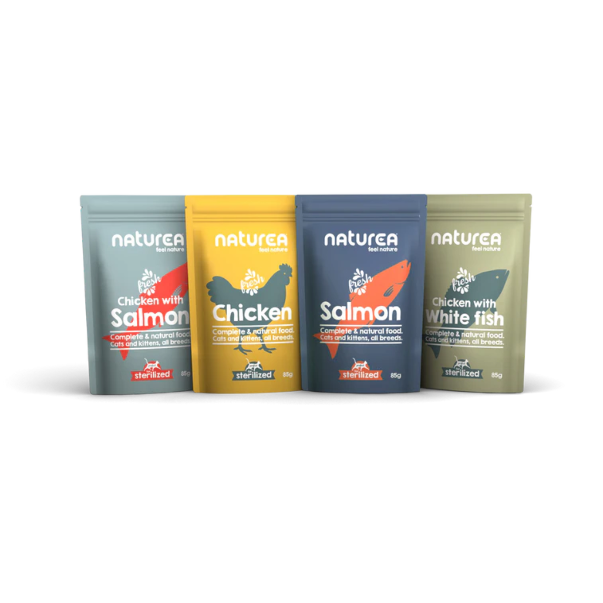 Naturea nedves eledel válogatás macskáknak 4*85gr