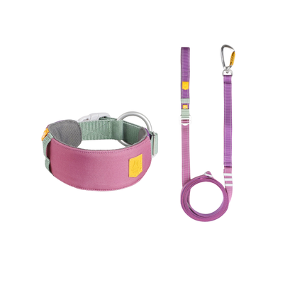 Woolly Wolf Alpha 360 nyakörv  +  többfunkciós póráz Mauve Mix színben