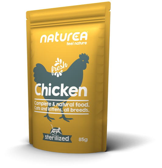 Naturea Párolt Nedves Eledel Macskáknak - Csirkehús - 85gr