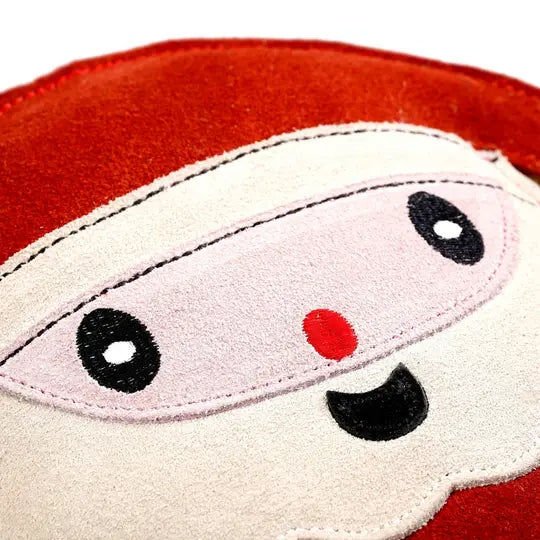 Karácsonyi eco kutyajáték juta és natúr bőr