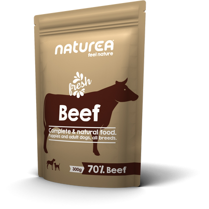 Naturea Párolt Nedves Eledel Kutyáknak - Marhahús - 300gr