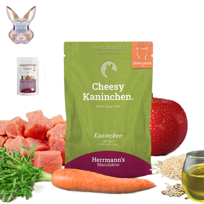 Herrmanns's Nyúlhús menü macskáknak 90%-os hústartalommal