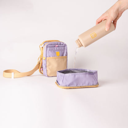 Woolly Wolf Hydration válltáska levendula színben +  ajándék kulacs - limitált