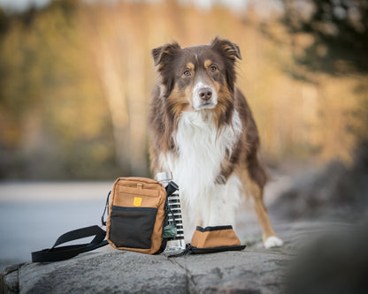 Woolly Wolf Hydration válltáska barna/fekete  +  ajándék kulacs - limitált