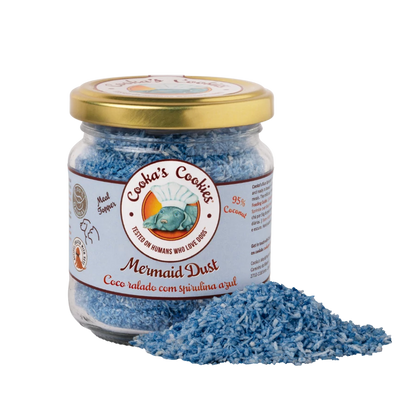 Mermaid Dust szuperélelmiszer kutyáknak – kék spirulinával és kókuszpehellyel