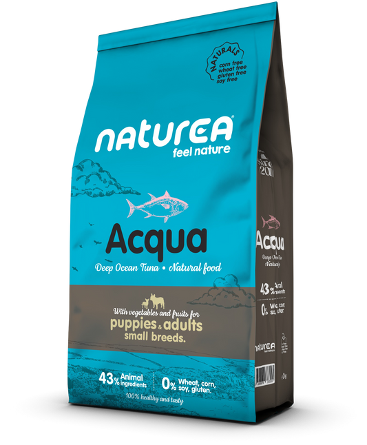 Naturea Naturals ACQUA Deep Ocean Tuna Small Breed - Tonhalas Száraztáp Kistestű kölyök és felnőtt Kutyáknak