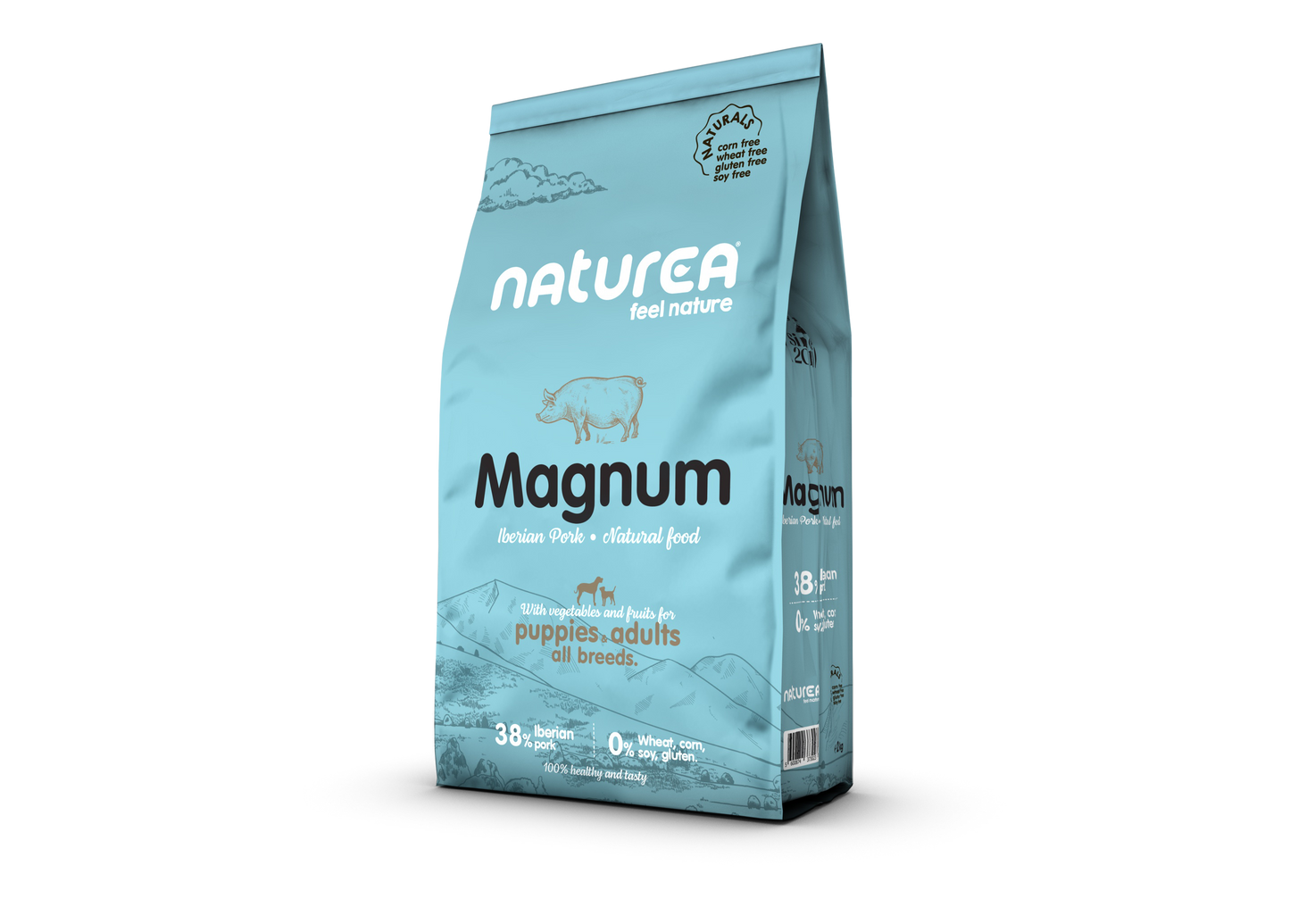 Naturea Naturals MAGNUM Ibériai Sertés Száraztáp kölyök és felnőtt felnőtt kutyáknak - Kóstoló csomag - 100gr