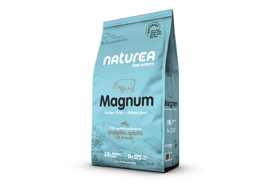 Naturea Naturals MAGNUM Ibériai Sertés Száraztáp kölyök és felnőtt felnőtt kutyáknak - Kóstoló csomag - 100gr