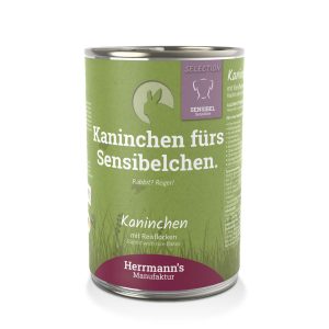 Herrmanns's Nyúlhús párolt menü kutyáknak - bio sárgarépa, bio alma