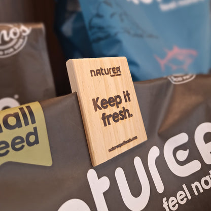 Naturea tápos zsák záró facsipesz